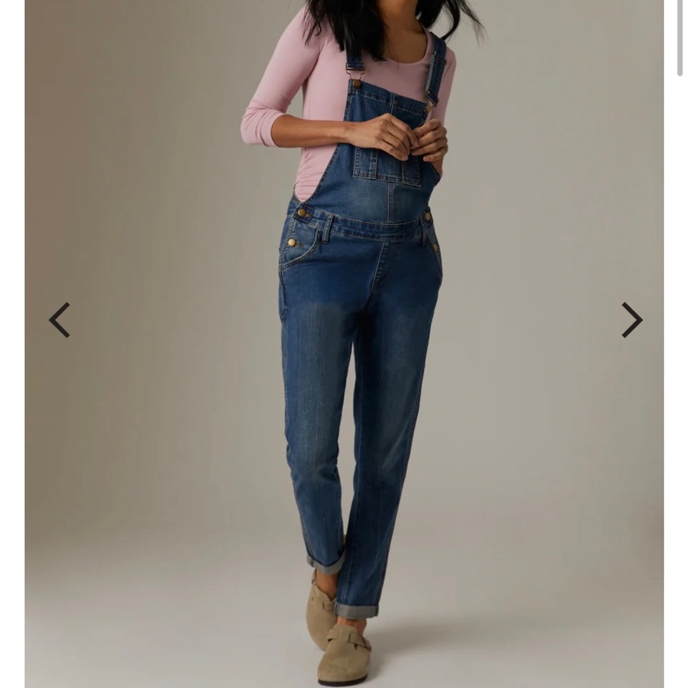 Maternity denim overalls, Ripe brand, size medium